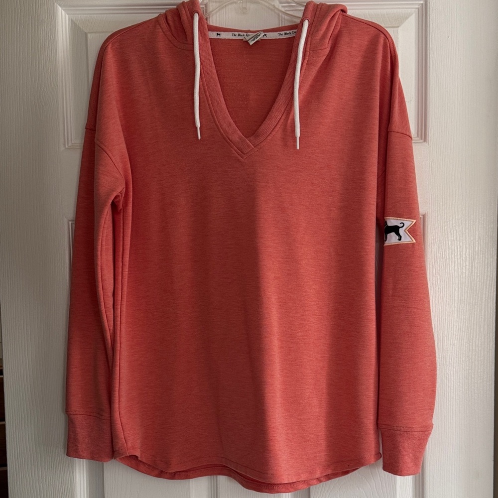 The Black Dog Coral V-Neck Sweater Hoodie